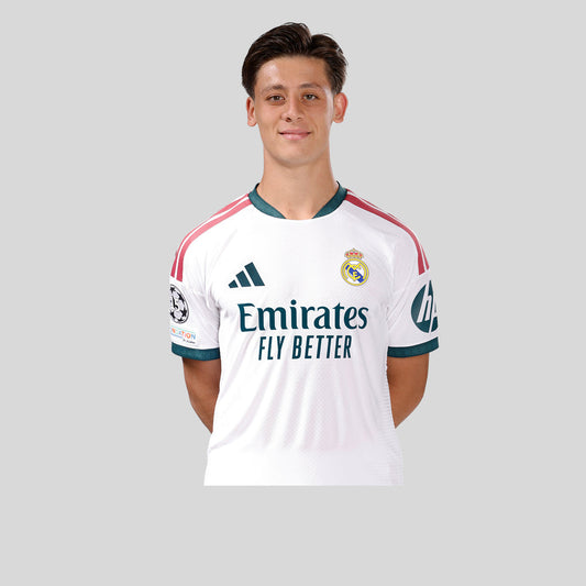 Arda Güler in Real Madrid's 2026–27 white home kit