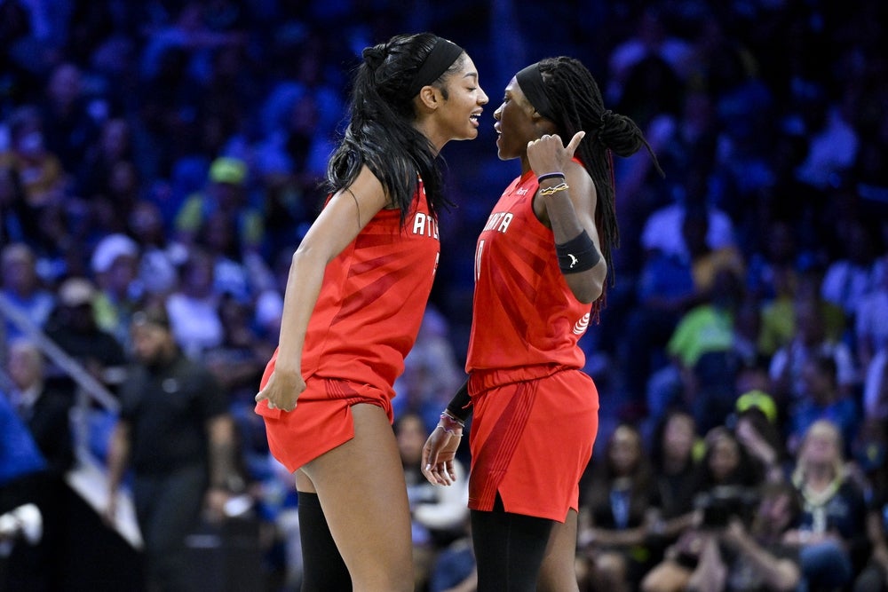 Angel Reese and Rhyne Howard together in current Atlanta Dream context