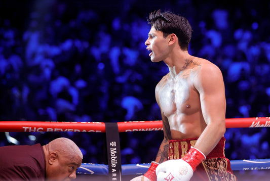 Ryan Garcia after his 2026 welterweight title defense