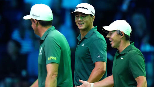 Boston Common Golf teammates pictured at the SoFi Center during TGL's 2026 season