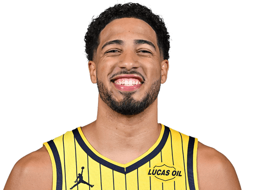 Tyrese Haliburton wearing Indiana Pacers uniform in the 2026–27 season