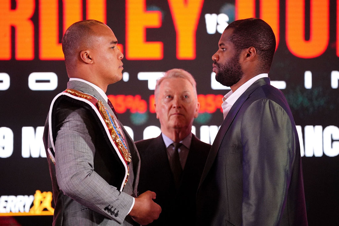 Fabio Wardley and Daniel Dubois face off ahead of their heavyweight title rematch