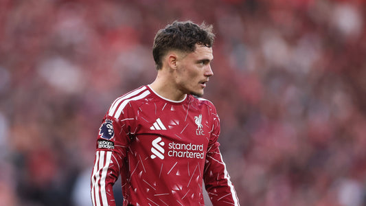 Florian Wirtz in Liverpool's 2026-27 red kit