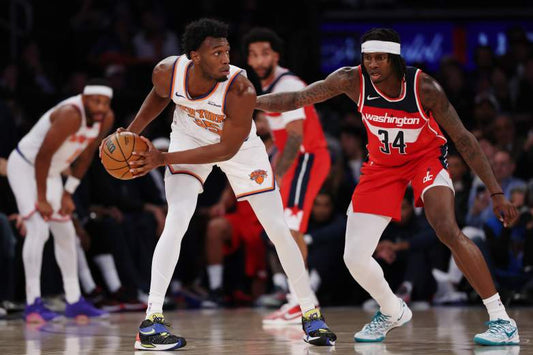 James Wiseman in a New York Knicks jersey during October 2026 preseason