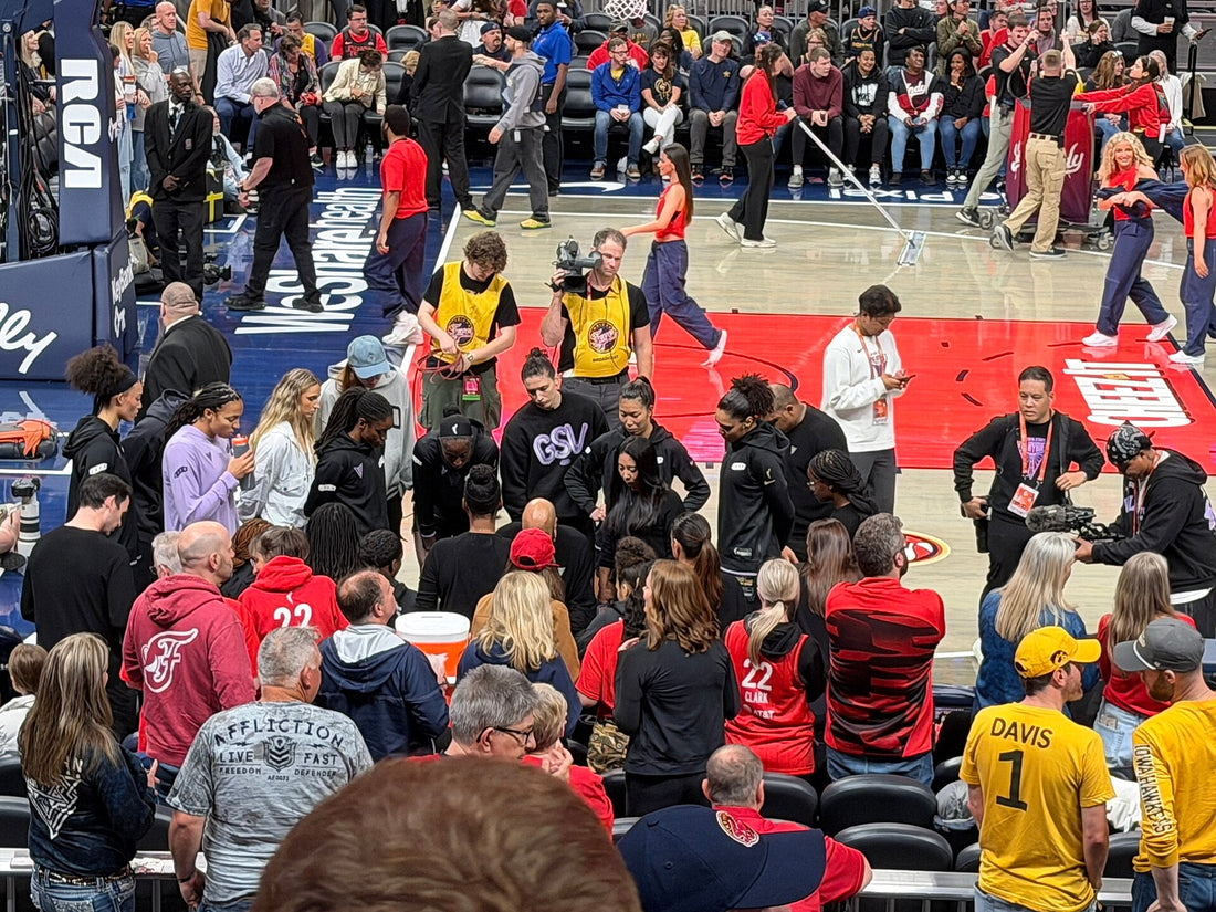 Golden State Valkyries in a 2026 WNBA game, setting the stage for Finals coverage