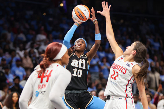 Rhyne Howard in the 2026 Atlanta Dream uniform
