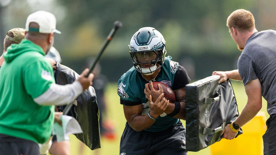 Saquon Barkley at Philadelphia Eagles practice in October 2026