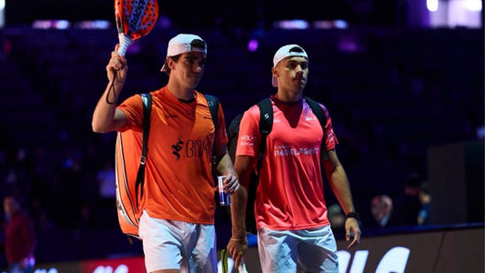 Juan Lebrón with Leo Augsburger during the 2026 professional padel season