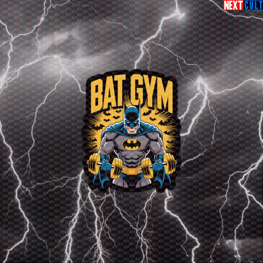 Batman gym sticker for lifters and fitness fans