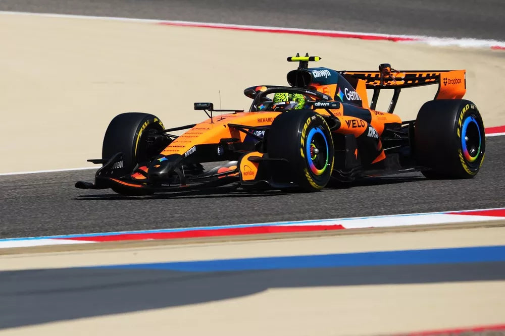 Lando Norris drives the 2026 McLaren MCL40 ahead of the United States Grand Prix