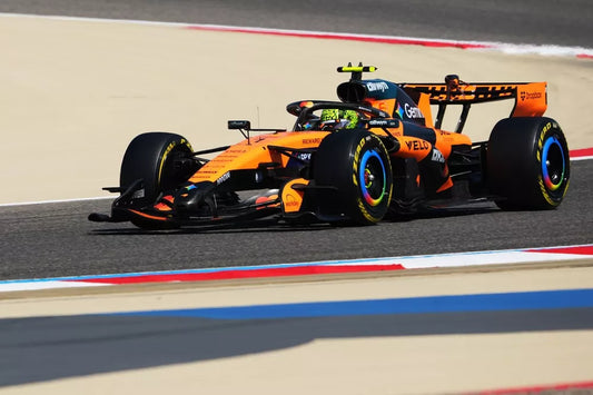 Lando Norris drives the 2026 McLaren MCL40 ahead of the United States Grand Prix