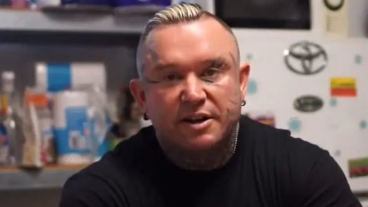 Lee Priest speaking during a bodybuilding interview