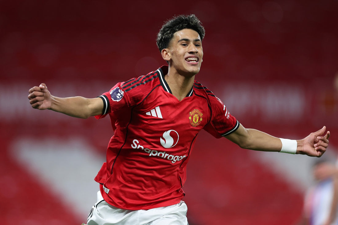 JJ Gabriel celebrating for Manchester United in 2026