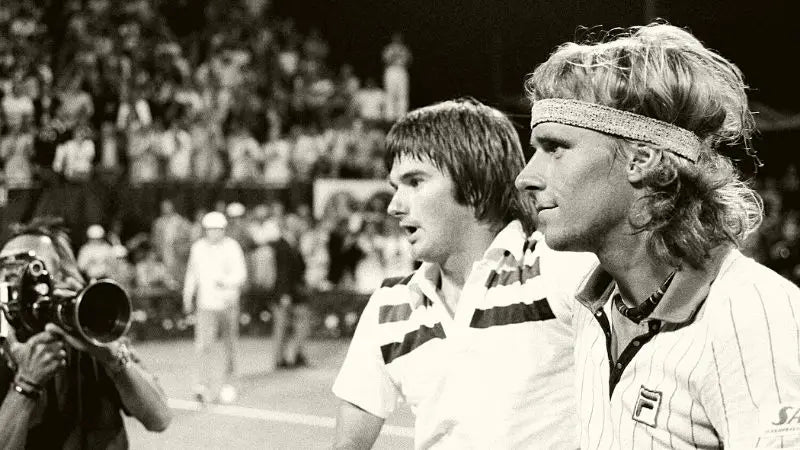 John McEnroe and Bjorn Borg during the 1980 US Open final