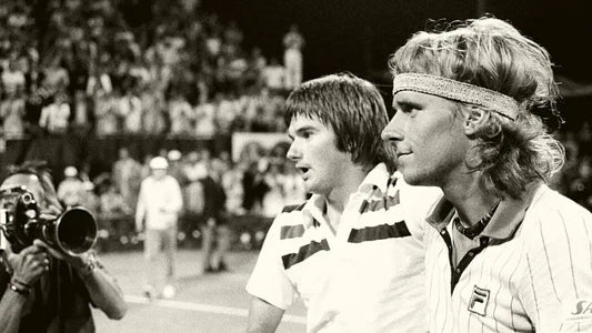 John McEnroe and Bjorn Borg during the 1980 US Open final