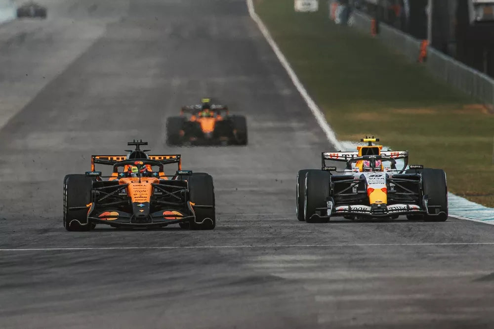 Oscar Piastri racing the McLaren MCL40 at Sepang in 2026