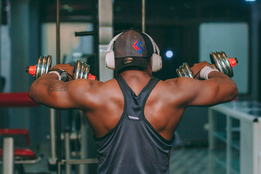 Pair of dumbbells ready for a time-efficient full-body strength workout
