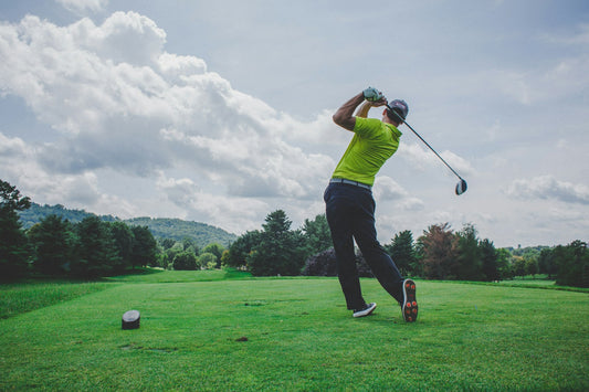 Golf course fairway illustrating difficult playing conditions in professional golf