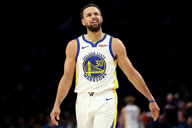 Stephen Curry in a Golden State Warriors uniform during the 2026 season