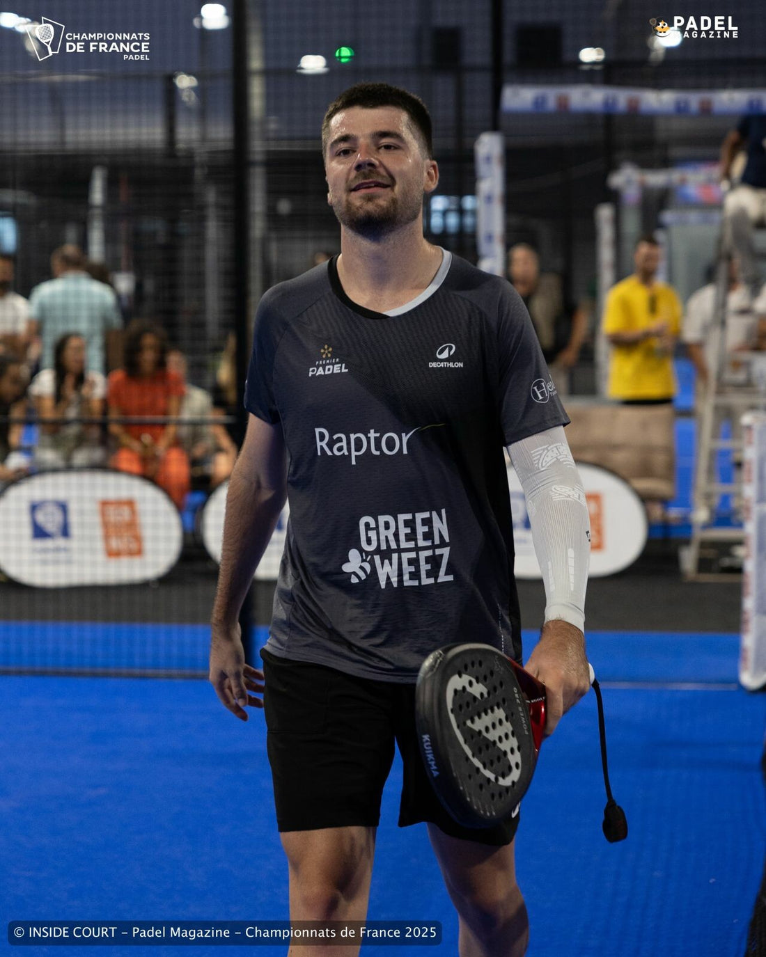 Dylan Guichard at the 2025 French padel championships