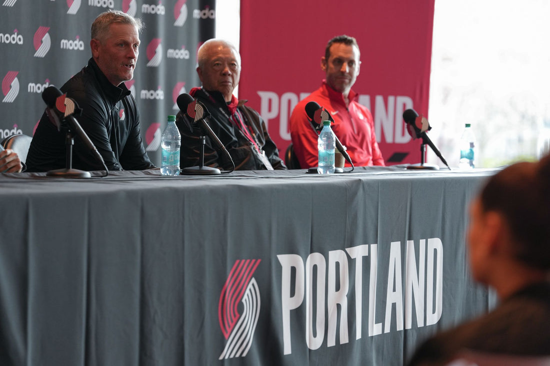 Tom Dundon speaking as Portland Trail Blazers owner