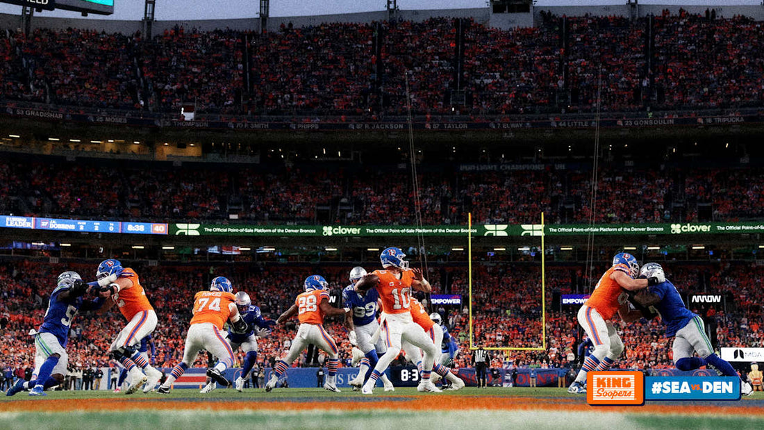 Bo Nix passing for the Denver Broncos against Seattle in October 2026