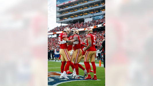 San Francisco 49ers offense with Mike Evans and George Kittle during October 2026 game