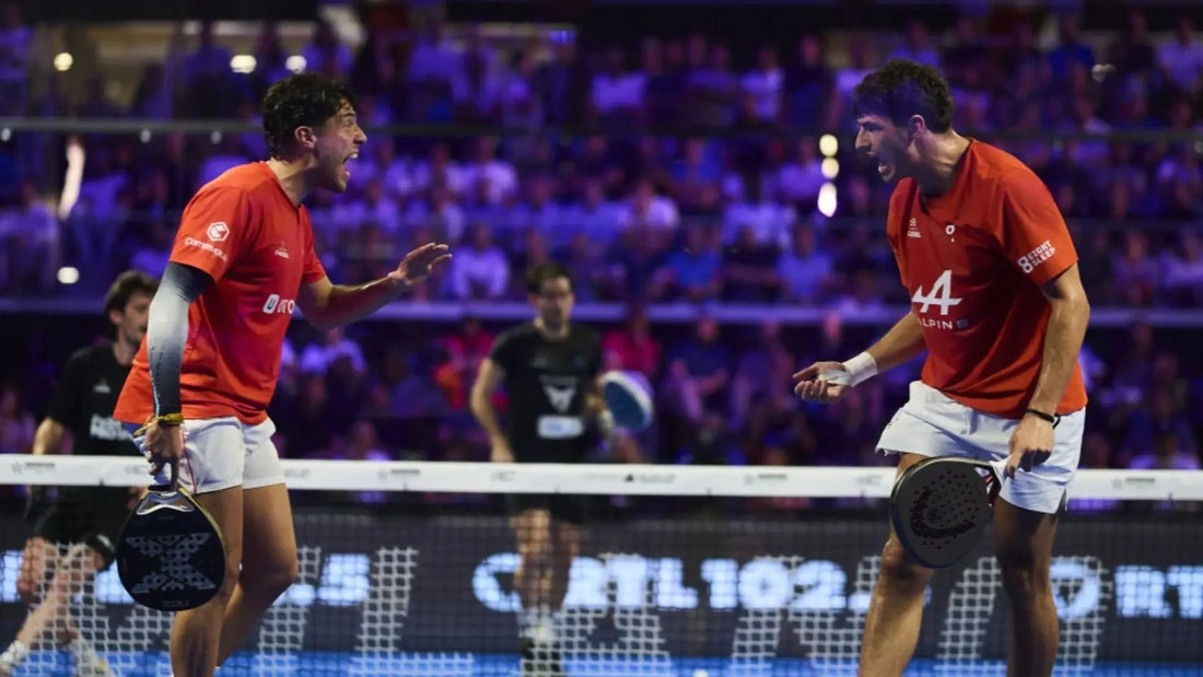 Arturo Coello and Agustín Tapia during the Milan P1 2026 semifinal