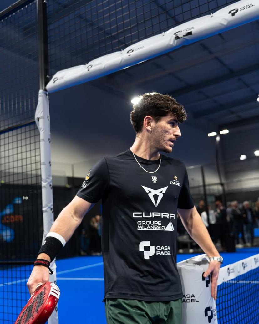 Thomas Leygue during his return to professional padel competition