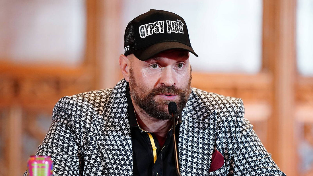 Tyson Fury during a boxing press conference