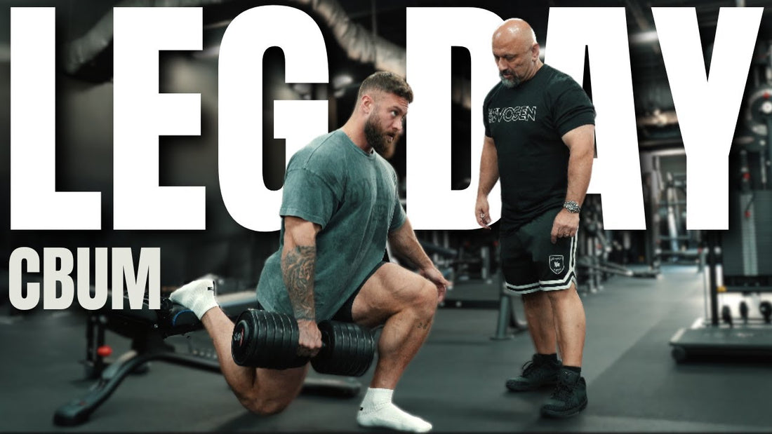 Chris Bumstead during a hamstring and glute-focused leg workout