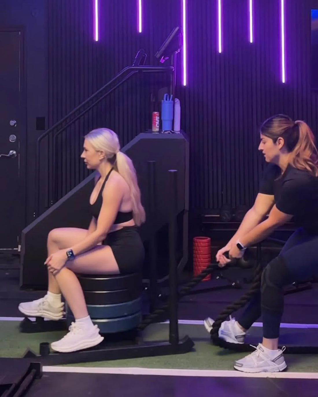 Ciara Collins training in her gym