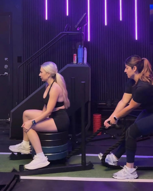 Ciara Collins training in her gym
