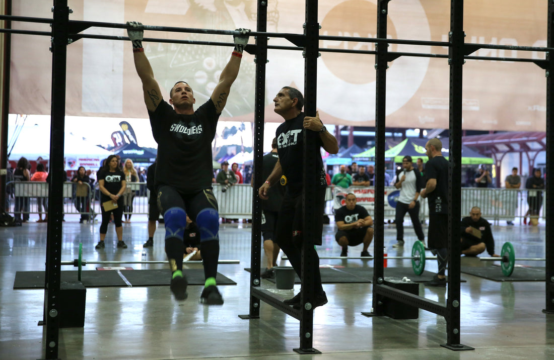 CrossFit athlete physique during competition