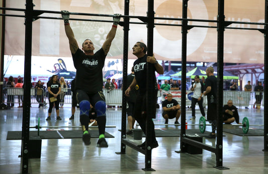 CrossFit athlete physique during competition