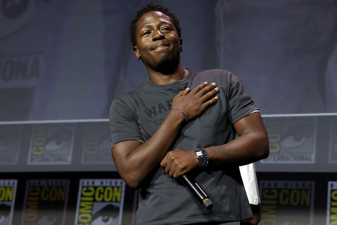 David Jonsson at the 2026 Marvel Comic-Con Black Panther announcement
