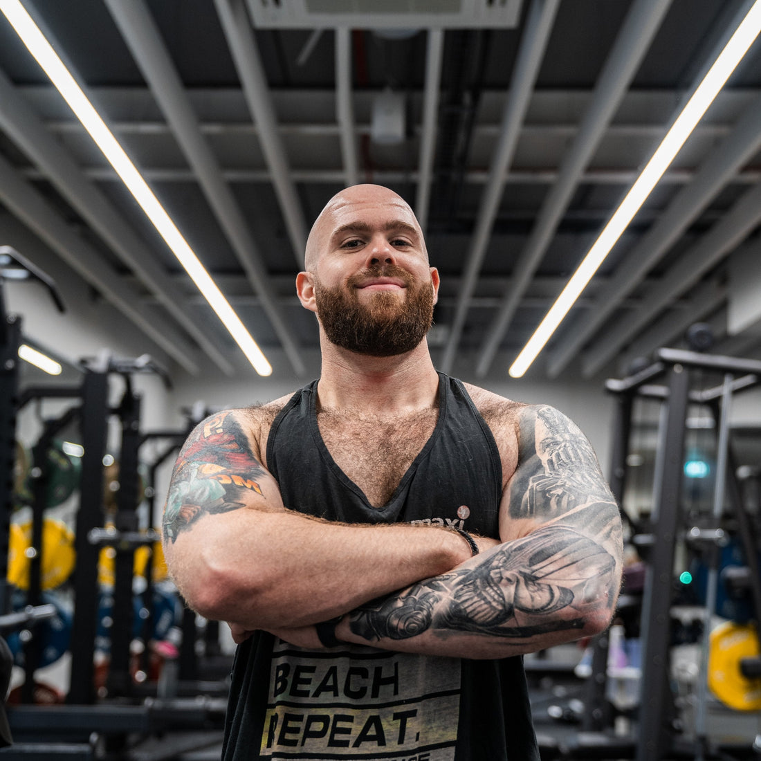 Dr. Pak Androulakis-Korakakis in a gym