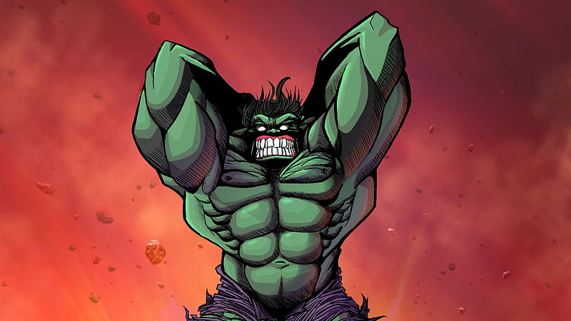 Hulk comic artwork for a gym sticker guide
