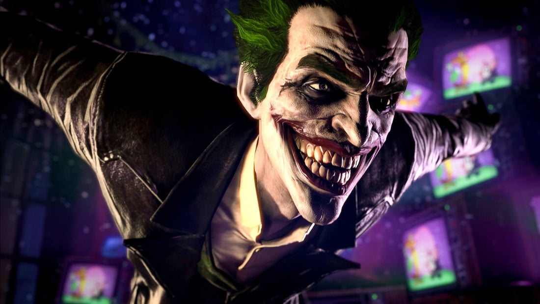 The Joker in a dark cinematic scene