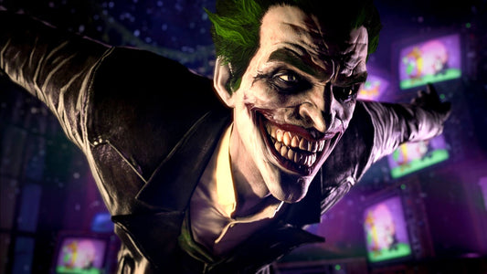 The Joker in a dark cinematic scene