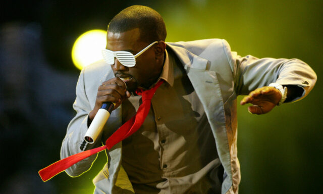 Kanye West performing during the Graduation era