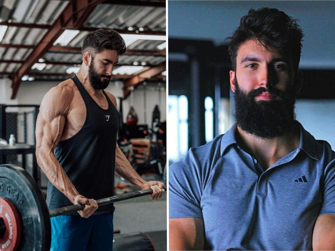 Dr. Milo Wolf training in the gym