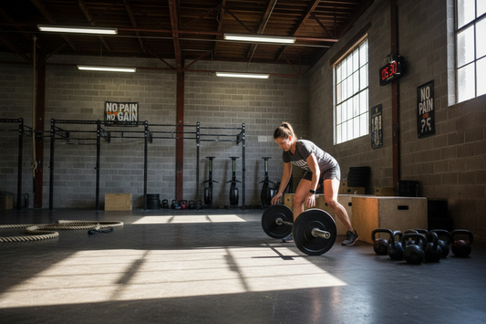 Athlete preparing for an ultra-early strength workout at 5:30 in the morning