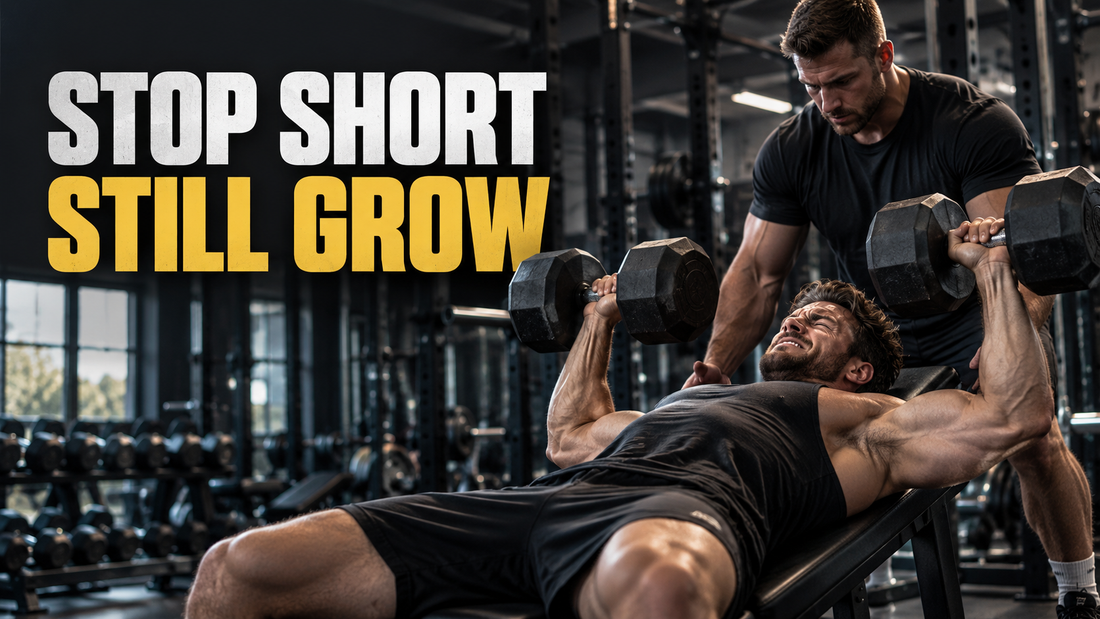 Lifter stopping short of failure during a hard dumbbell press set