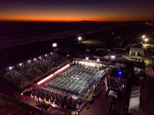 Wodapalooza SoCal functional fitness competition arena at sunset