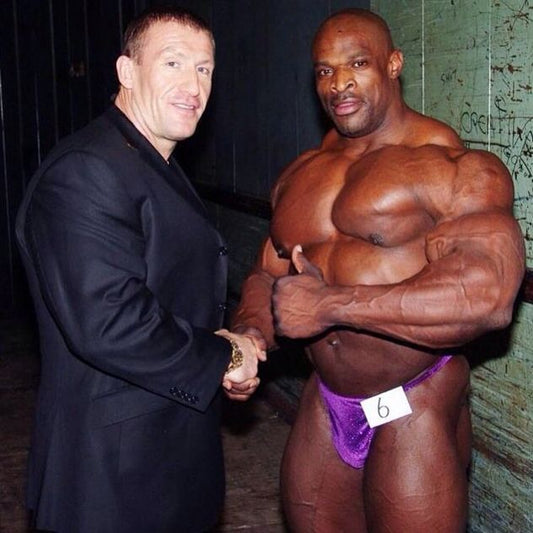 Dorian Yates and Ronnie Coleman together during their bodybuilding era