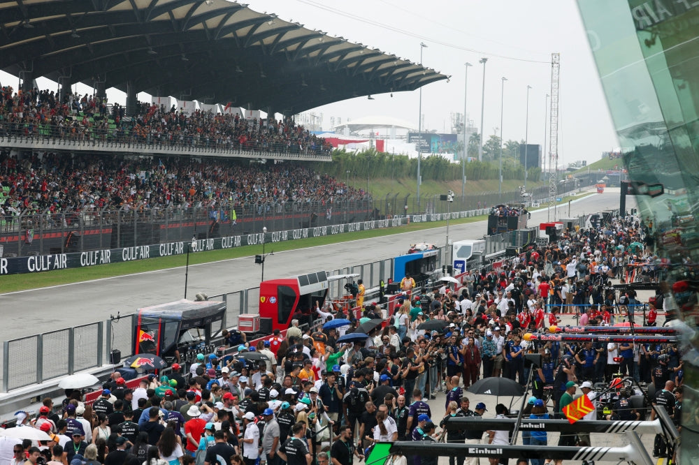 A packed Sepang International Circuit during Formula 1’s 2026 return to Malaysia