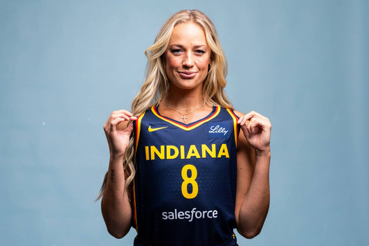Sophie Cunningham wearing an Indiana Fever jersey in 2026