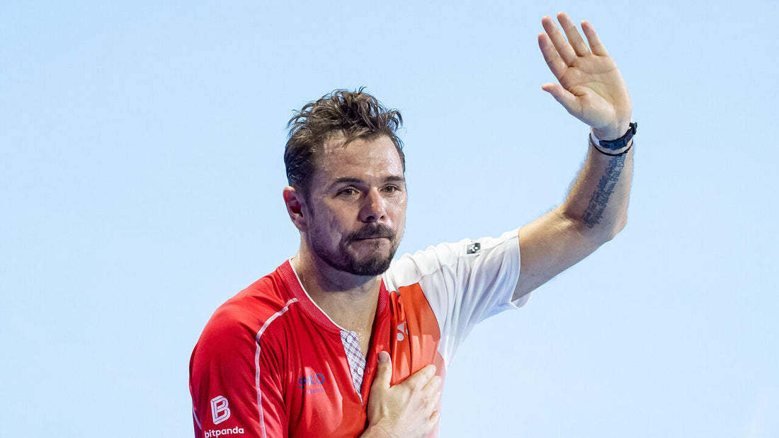Stan Wawrinka waves goodbye to Basel spectators after his final ATP Tour match on October 27, 2026