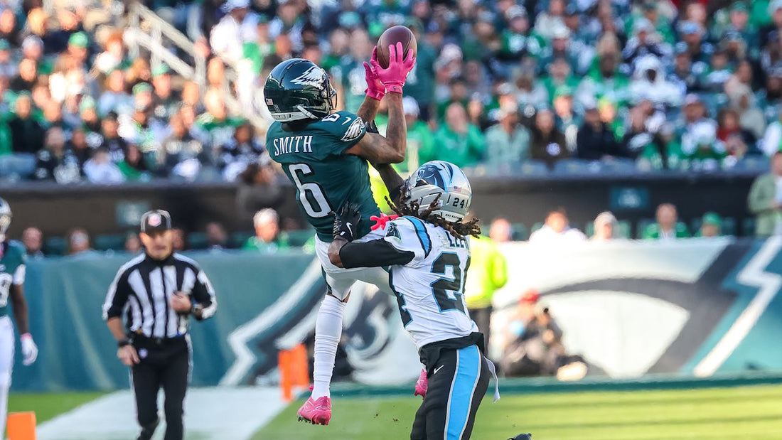 Eagles wide receiver DeVonta Smith during the October 18, 2026 home game against Carolina